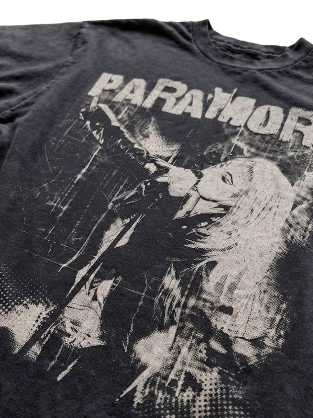 Vintage Band Tee in Black with White Graphic - Picture 2 of 2